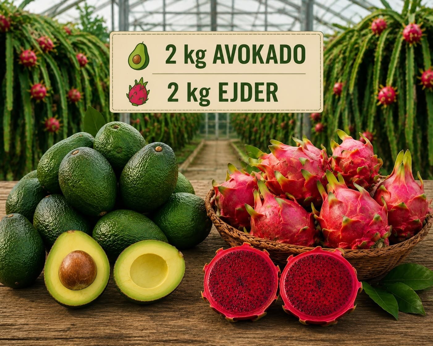 Avokado Clifton 2 Kg- Ejder Meyvesi 2 Kg-Taze Hasat